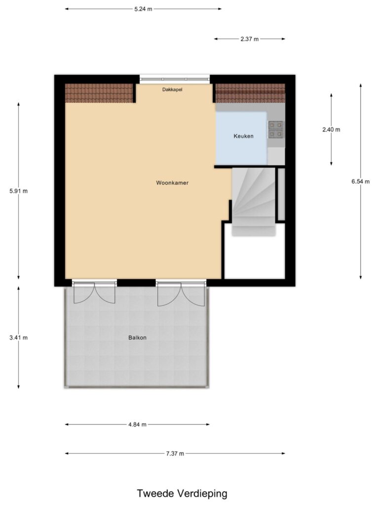 Gouda – Clarissenhof 2 – Plattegrond