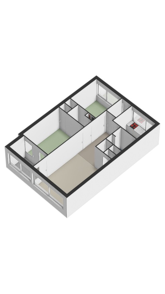 Ridderkerk – Dr. Schaepmanstraat 68 – Plattegrond 4