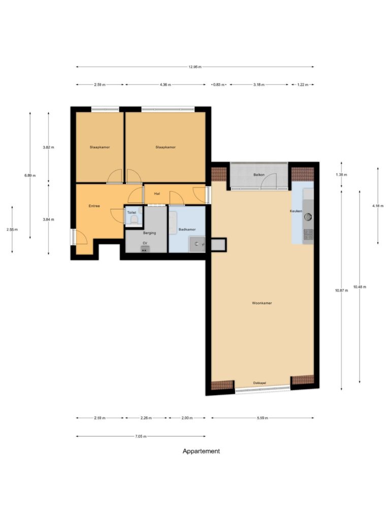 Gouda – Kattensingel 11b – Plattegrond