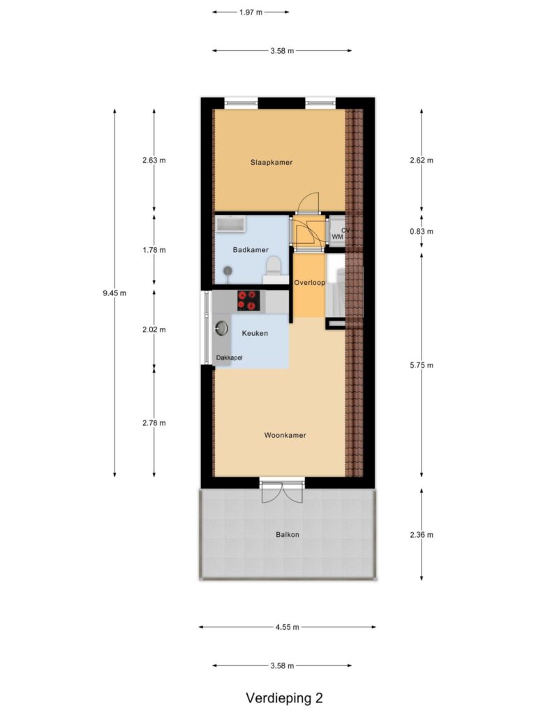 Gouda – Lange Groenendaal 56b – Plattegrond 3