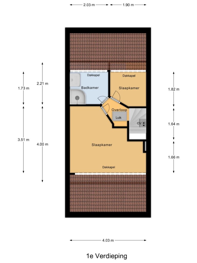 Gouda – Vossiusstraat 10 – Plattegrond 4