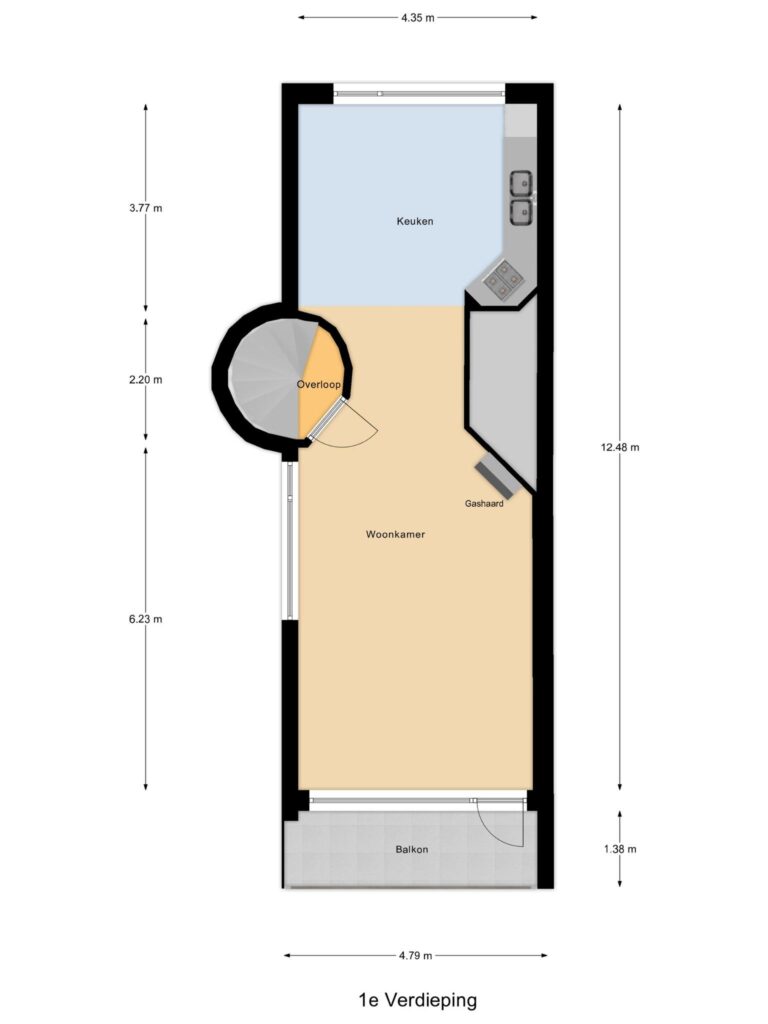 Waddinxveen – Prins Bernhardlaan 79 – Plattegrond 3