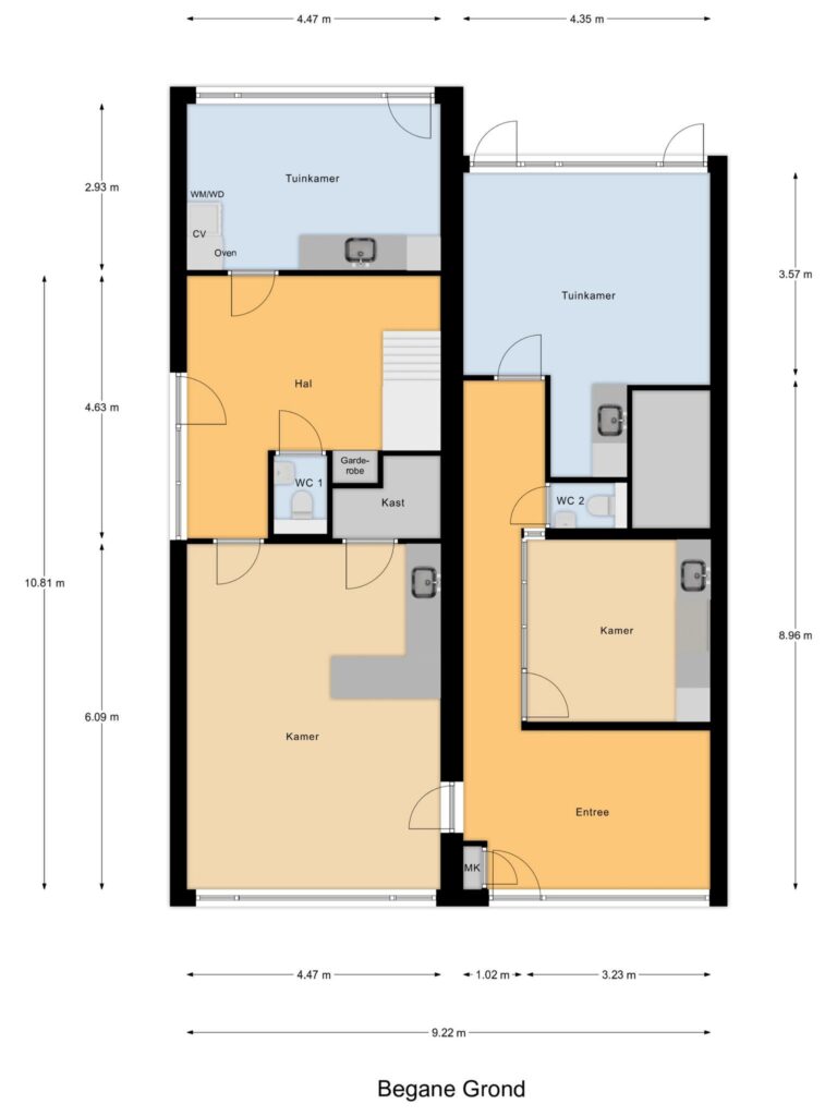 Waddinxveen – Prins Bernhardlaan 79 – Plattegrond 2