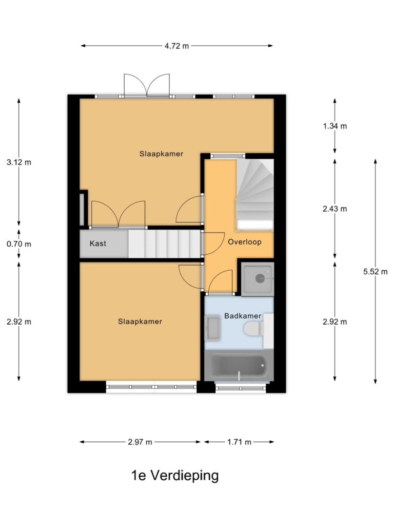 Gouda – Gravin Jacobastraat 32 – Plattegrond 3